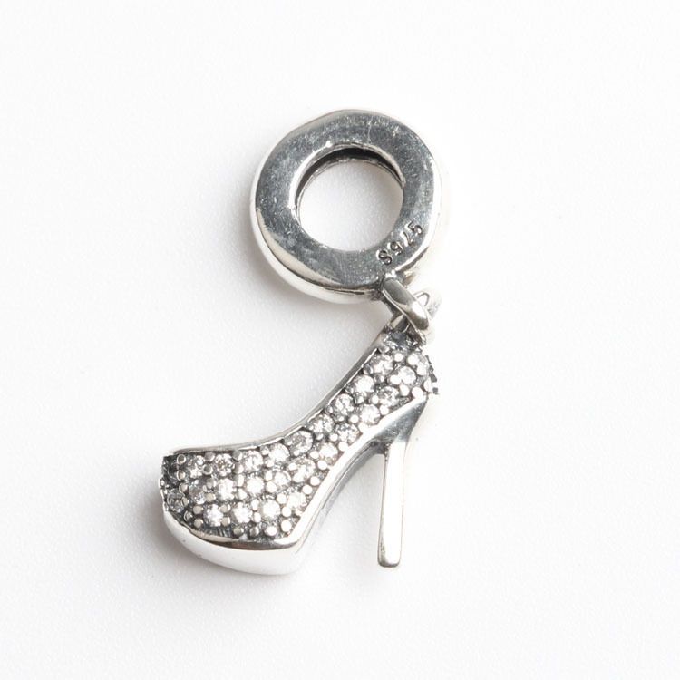 2021 Real 100 925 Sterling Silver Bead High Heel Fit Pandora Original