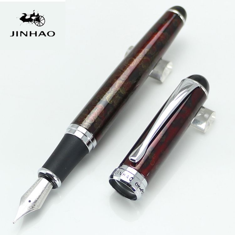 wholesale high quality jinhao 750 deluxe red magma fountain pen