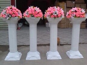 Decorative Pillars Columns white roman columns plastic roman pillar for events or wedding Decorative Pillars Columns white roman columns plastic roman pillar for events or wedding