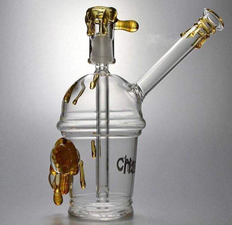 2020 Three Types Cheech Glass Bongs Cup With One Pair Of Tortoise Oil