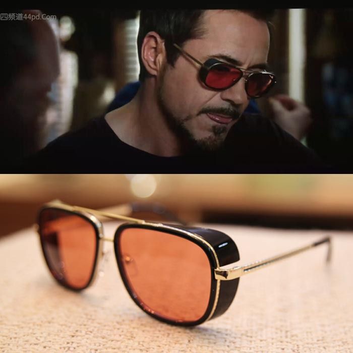 IRON MAN 3 TONY Sunglasses Men Mirrored Designer Glasses Vintage Sports