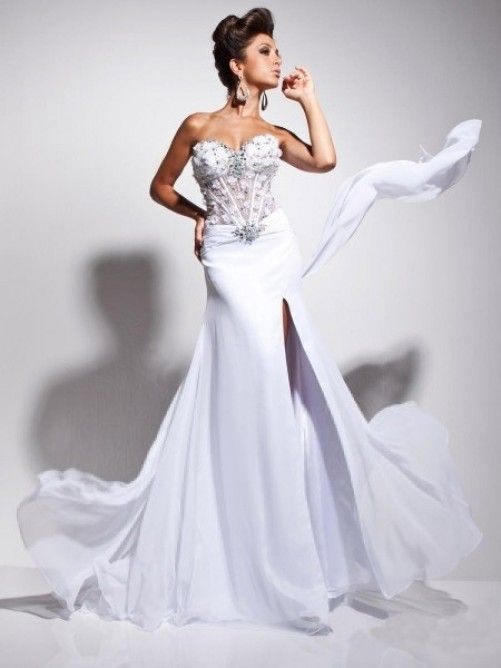 2015 Black And White Evening Dresses Sleeveless A Line Sweetheart ...