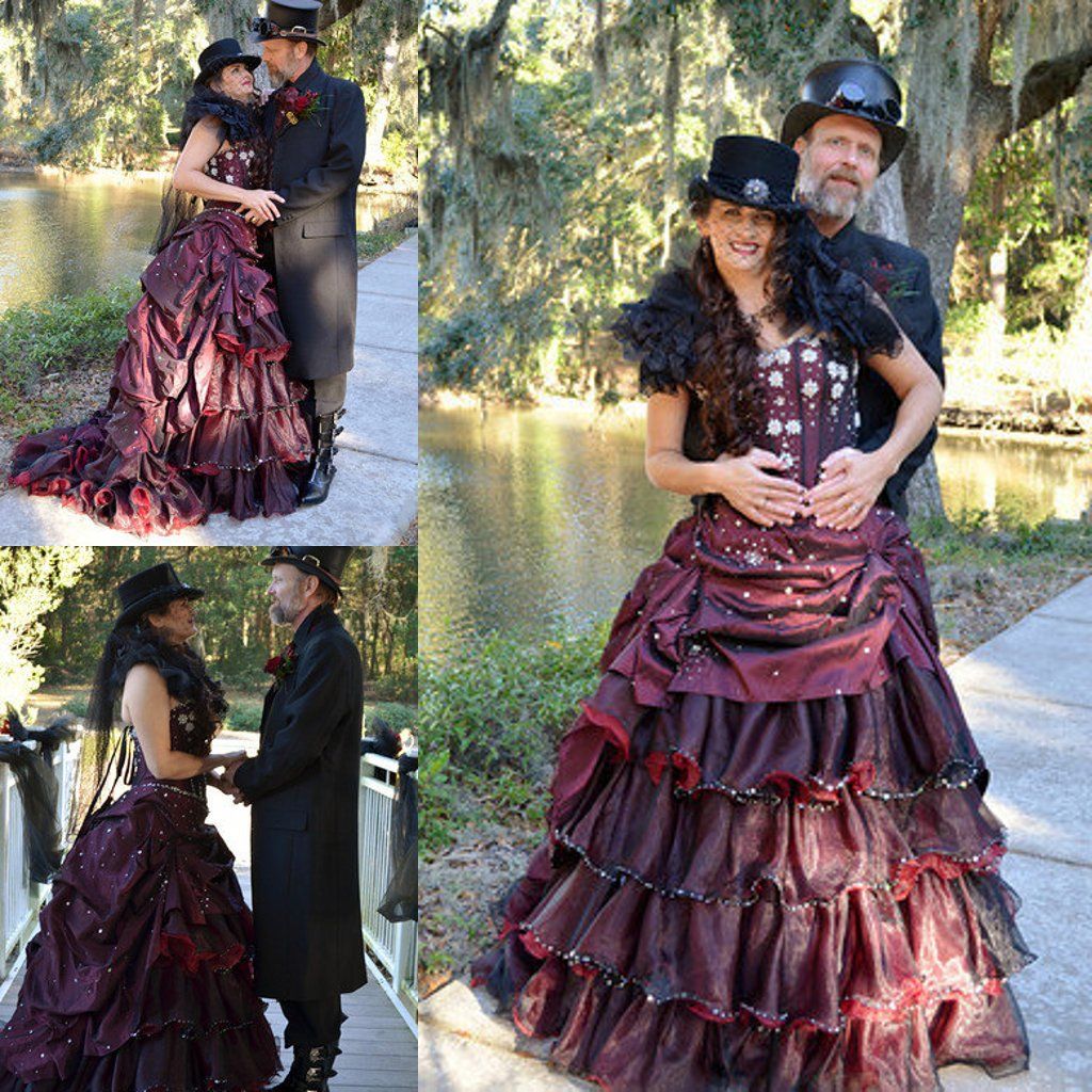steampunk wedding dress plus size
