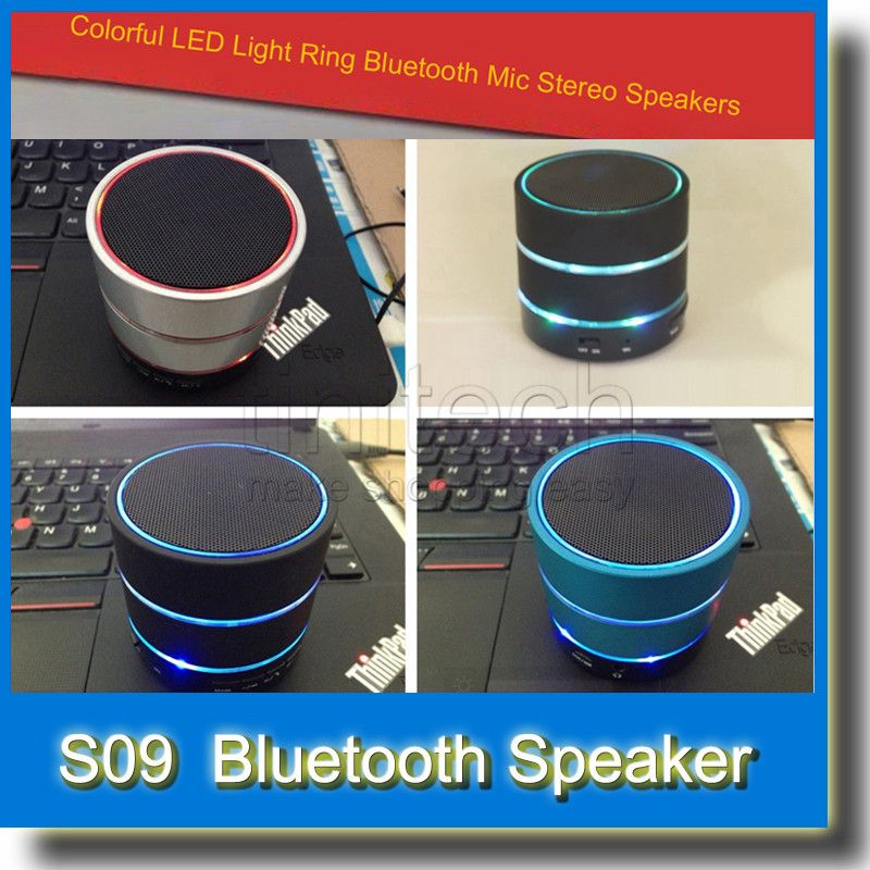 2019 LED Speaker S09 Enhanced Speaker 3 LED Light Ring