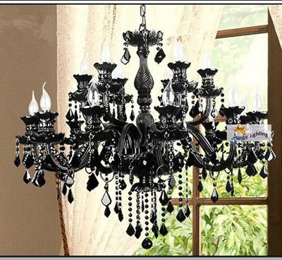 Star Hotel Large Black Chandeliers 12 15 18 Arms Antique Pendant Star Hotel Large Black Chandeliers 12 15 18 Arms Antique Pendant Crystal Lighting For Living Room Led Re Chandelier Chihuly