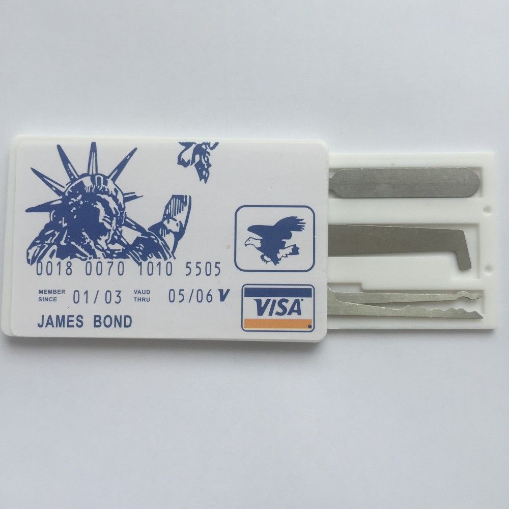 Credit Card Lock Pick Set Card Unlocking Lock Picks Lockpick Locksmith