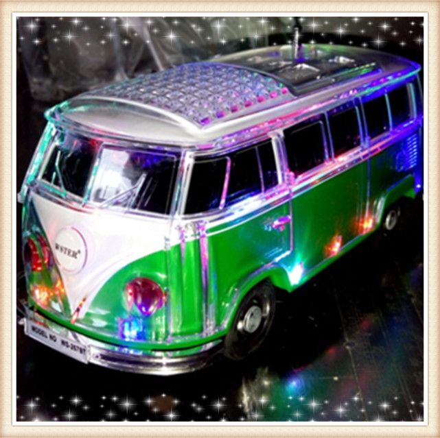 2018 Mini Led Crystal Car Bluetooth Speaker, Ws 267bt Bus Speaker With