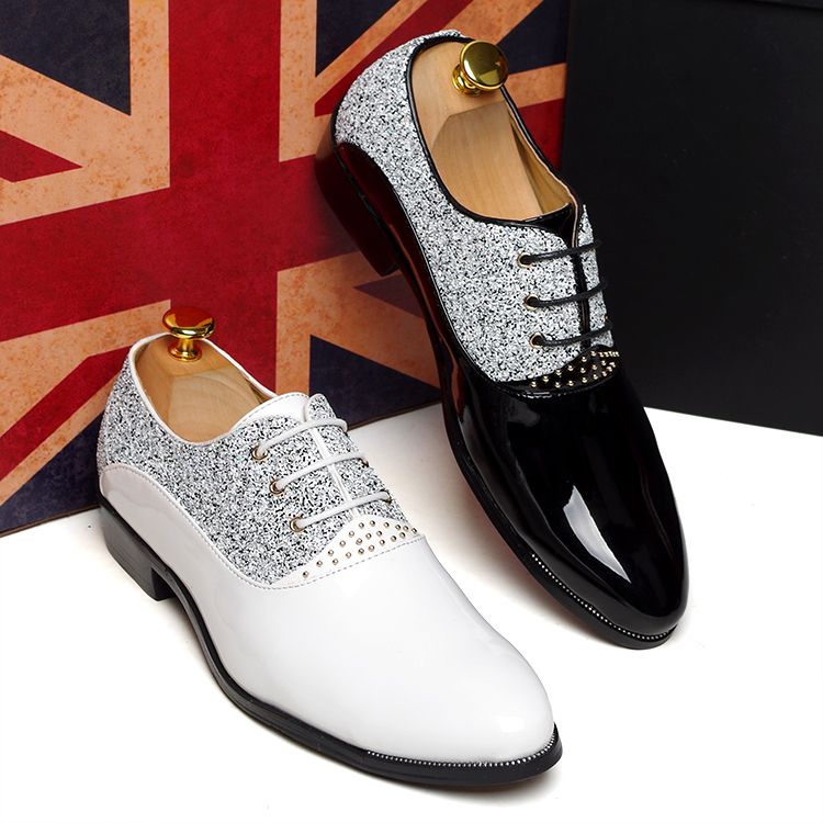 New Arrivals 2 Colors Men Shoes Groom Wedding 