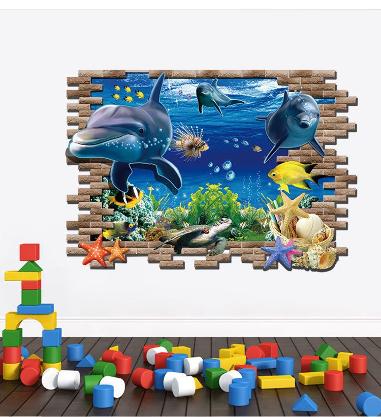 Acheter 3d Sea Blue Fish Finding Nemo Stickers Muraux Amovibles Home Decor Wall Art Stickers Affiche Fun Decoration Pour Chambre Bebe Enfants De 4 44 Du Shanwei Fr Dhgate Com