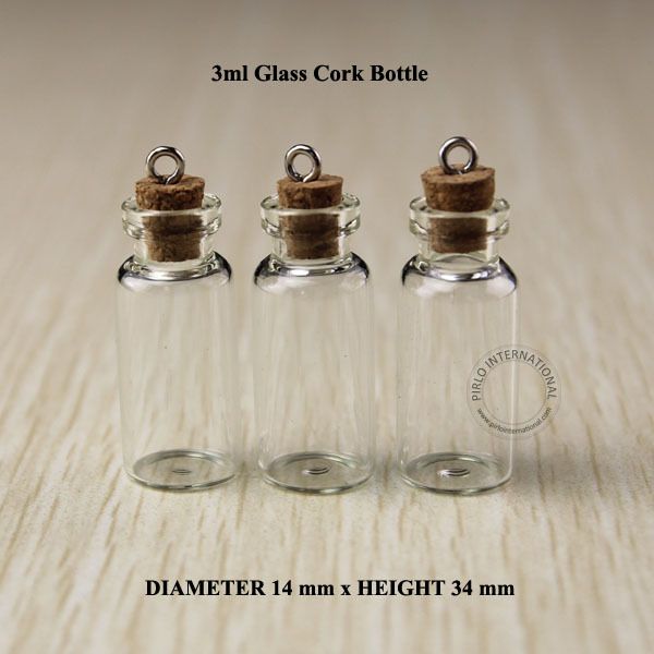 Decorative Bottles With Corks Captivating 3Ml Mini Small Glass Bottles Vials Jars With Corks Decorative Inspiration Decorative Bottles With Corks Prepossessing 3Ml Mini Small Glass Bottles Vials Jars With Corks Decorative Decorating Design