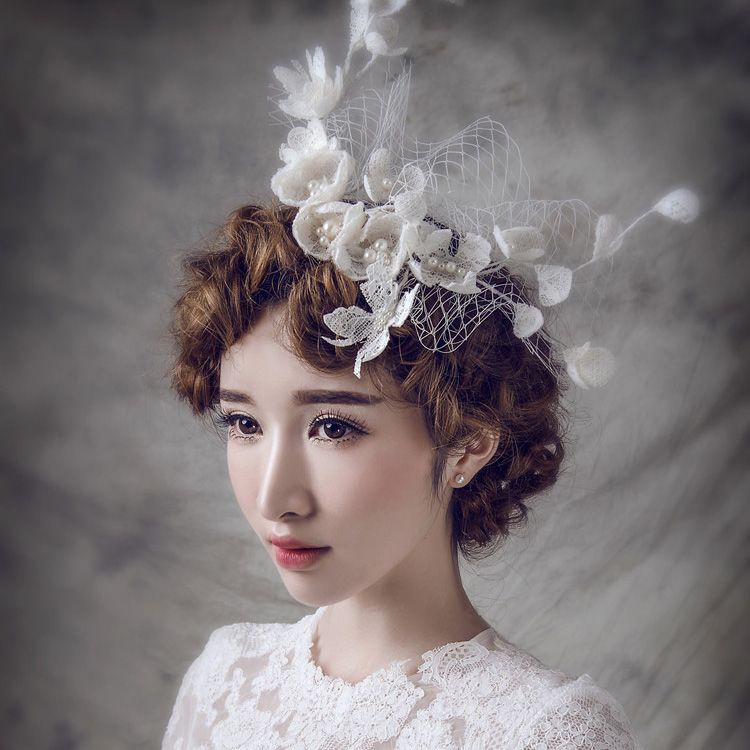 Luxury Vintage Lace Flower Hair Accessories Wedding Headpiece