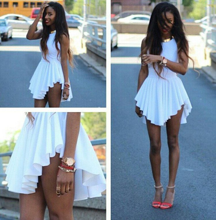 all white summer party dresses