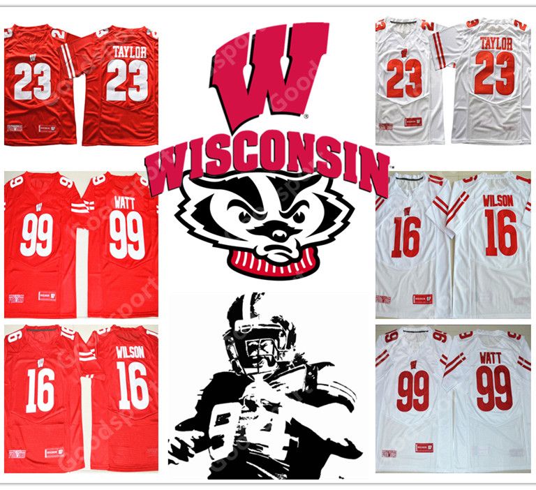 2019 2018 NEW COMING Wisconsin Badgers NCAA Jersey 23 TAYLOR 16 Russell