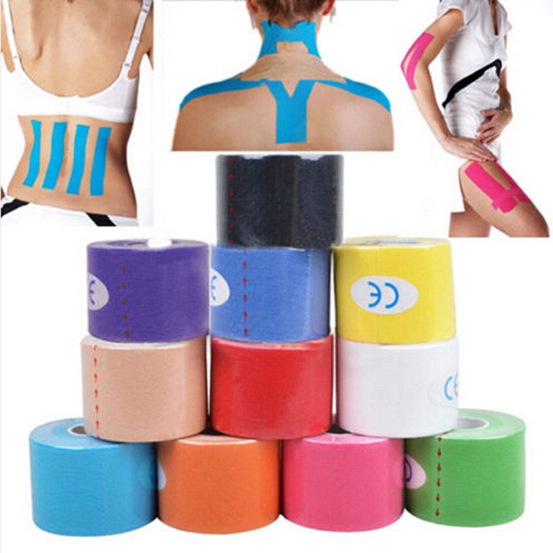 2020 5cm X 5m Sports Kinesiology Tape Kinesio Roll Cotton Elastic