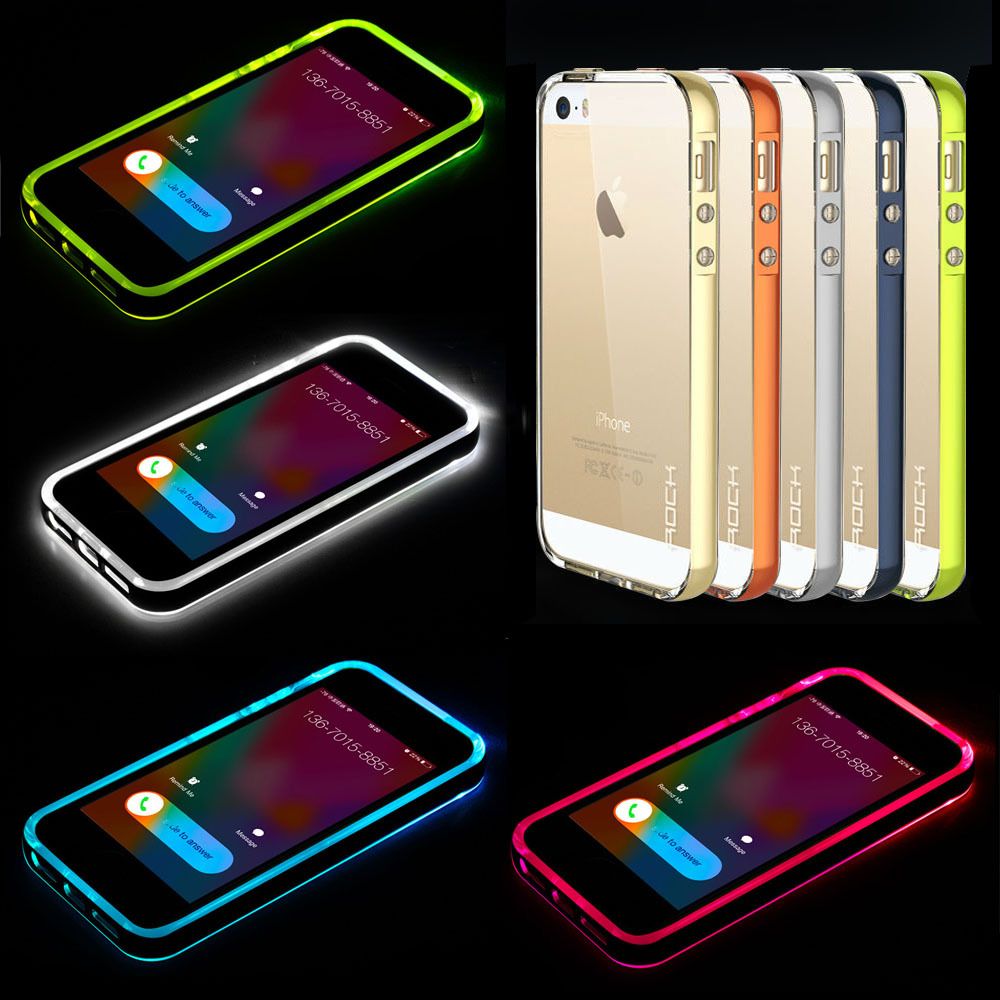 Crystal LED  Flashlight Phone Shell Case  TUP Remind 