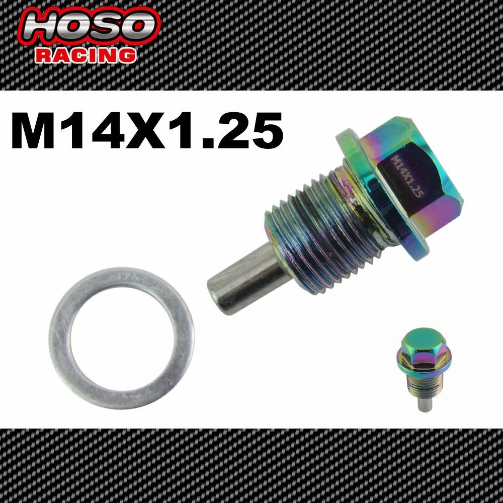 2019 NEO CHROME M14X1.25 Magnetic Oil Drain Plug &Oil Drain Sump Nut