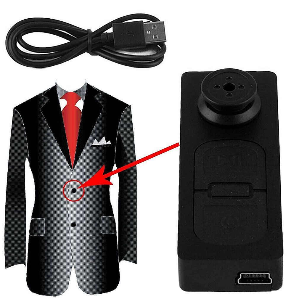 Mini S918 Button Pinhole Spy Camera Hidden DVR Hidden Video Recorder