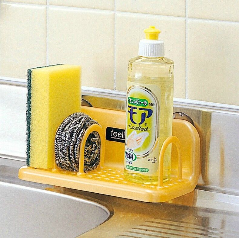 2018 Shelves Wall Key Holder Kitchen Storage Rack 2018 Shelves Wall Key Holder Kitchen Storage Rack Er Frame Can Separate Suction Type Draining Racks Sponge 94g From Kingluck