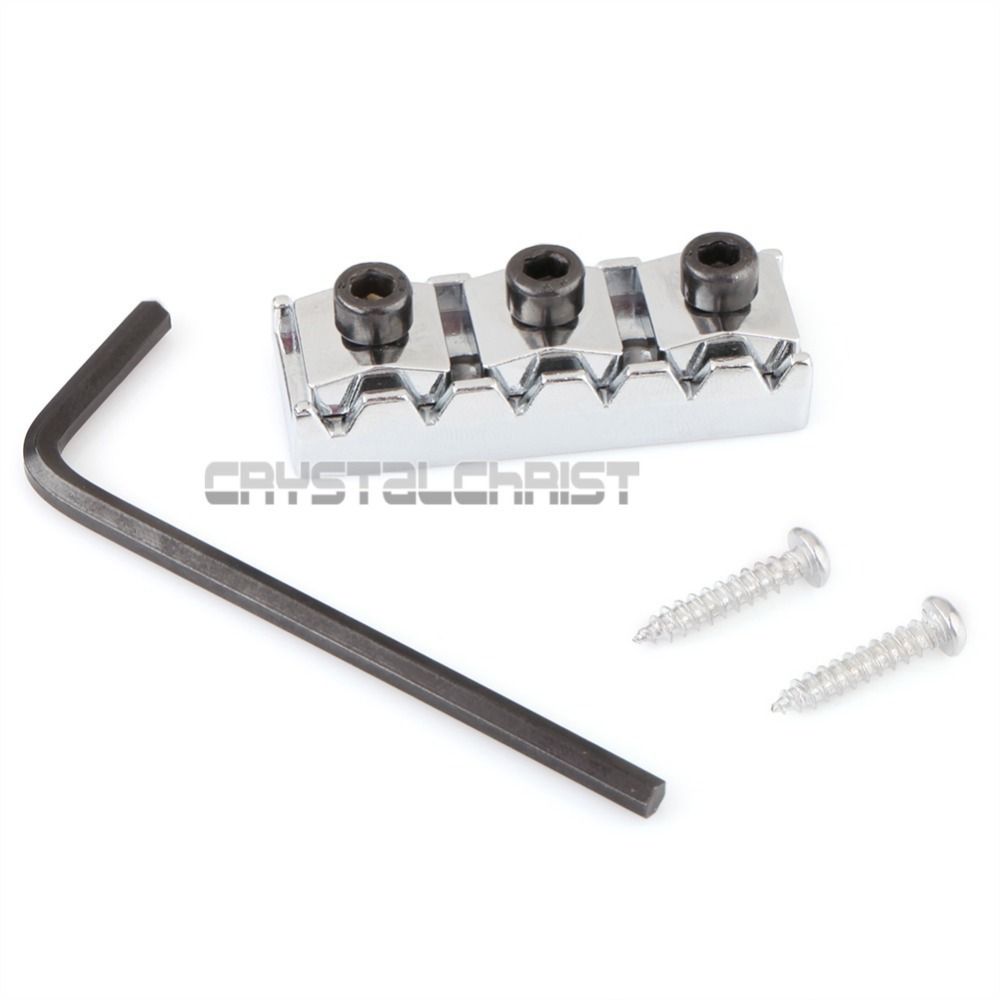 Silver Chrome Electric Guitar Lock Nut 42mm Tremolo String Locking Nut