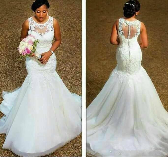 Cheap South Africa Plus Size Wedding Dresses Mermaid 2018 Vintage