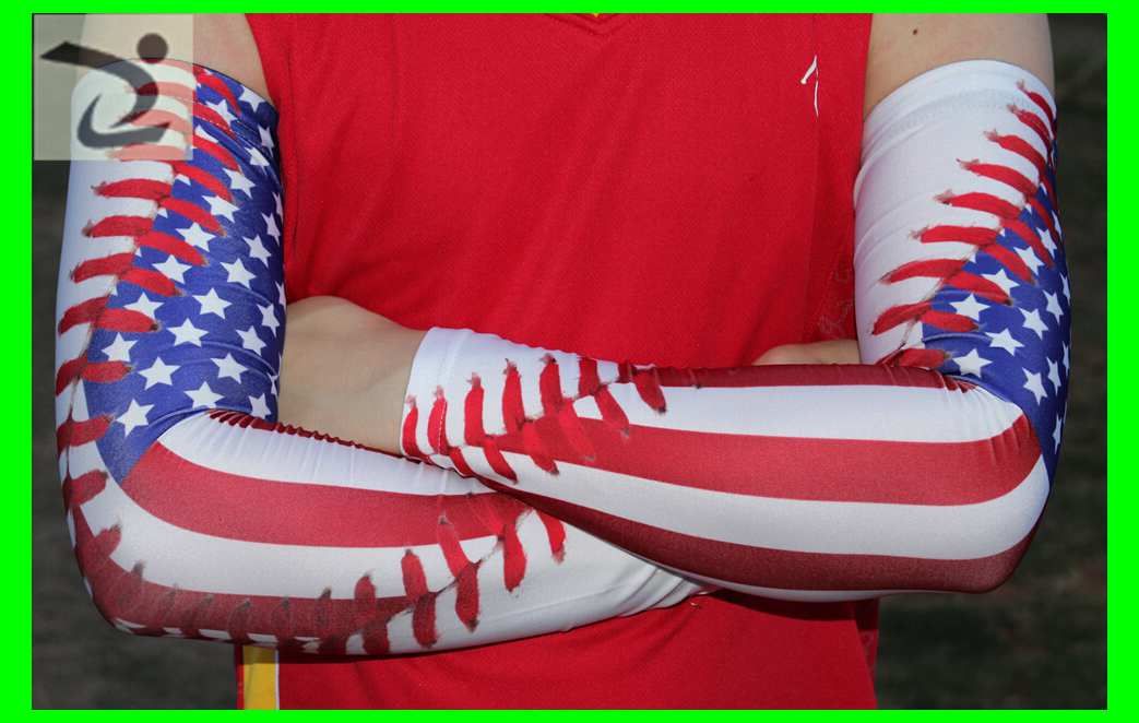 digital camo arm sleeve BASEBALL LACE USA AMERICAN FLAG ARM SLEEVES