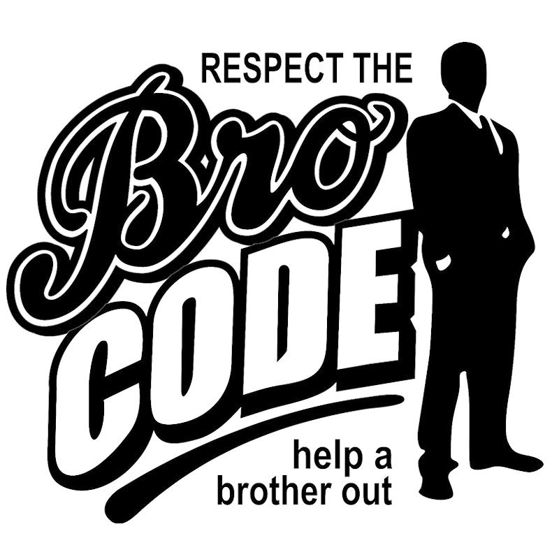 2018 respect the bro code help a brother out decal sticker car truck
