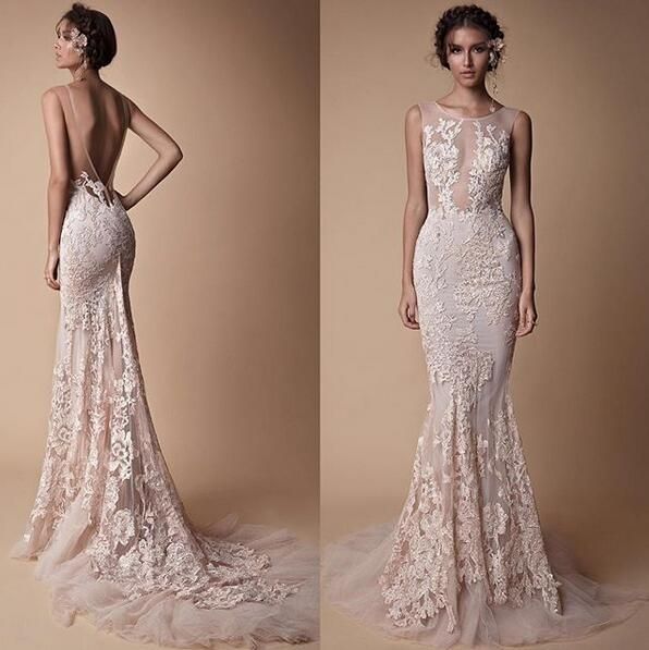 lace fishtail prom dress