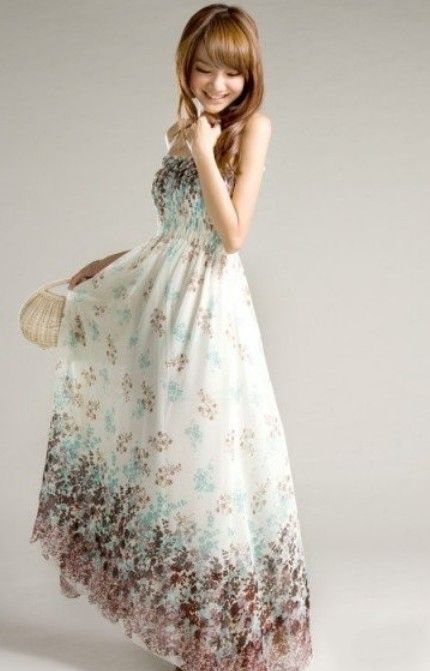 Compre Vestido Feminino Vestidos Casuais Para As Mulheres Impresso Floral Romântico Chiffon Bohemian Das Mulheres Vestidos Spaghrtti Strap Praia Maxi Vestido Longo Vestido De Cnaonist, $46,64 | Pt.Dhgate.Com