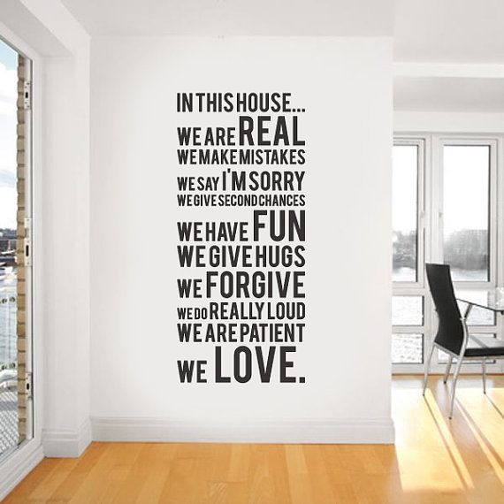 Removable Wall Art 2016 new design family house rules wall paper decals removable art Removable Wall Art 2016 new design family house rules wall paper decals removable art