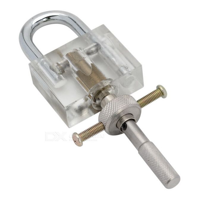 Disc Container Lock Bump مفتاح أداة الأقفال أداة الأقفال مع نوع القرص المعدني قفل لأدوات مهارات التدريب Locksmith