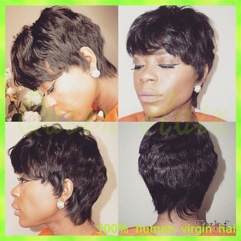 2015 New Brazilian Bob Lace Wig Virgin Silky Straight Short Full