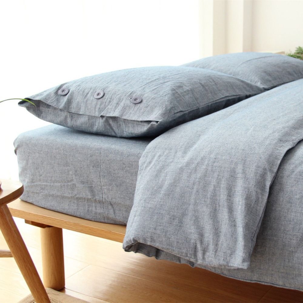 Whole 4 In 1 Japanese Style Cotton Linen Fabric Bedding Set Whole 4 In 1 Japanese Style Cotton Linen Fabric Bedding Set Comfortable Duvet Cover Mattress Method Th 6301 Direct Durable
