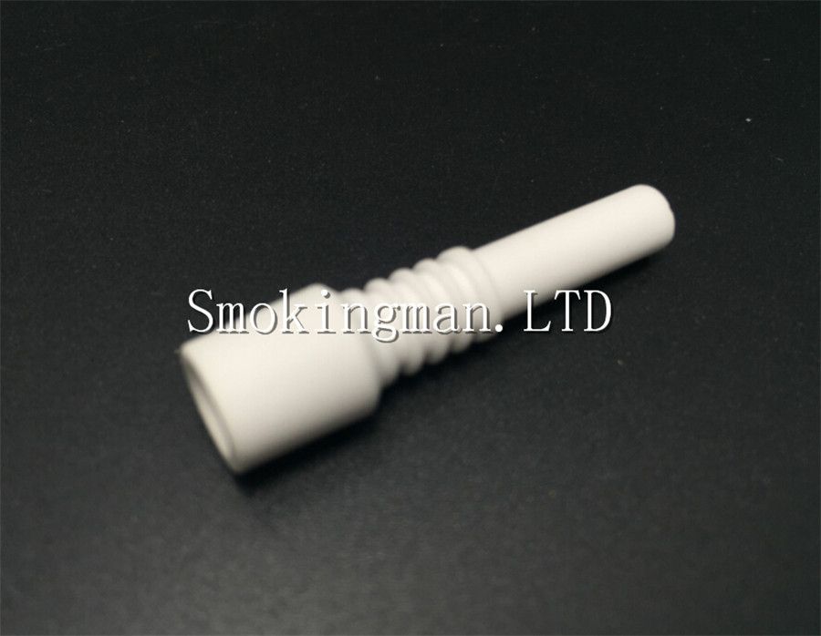 In voorraad Mini Ceramic Nail 10mm Mannelijke Keramische Dabber Roken Accessoires 14mm 18mm Tip voor Glass Bongs Water Pijp Quartz Titanium