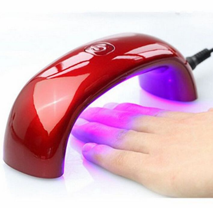 9w Mini Nail Dryer Led Uv Lamp For Curing Gel Polish Rainbow Art Tools