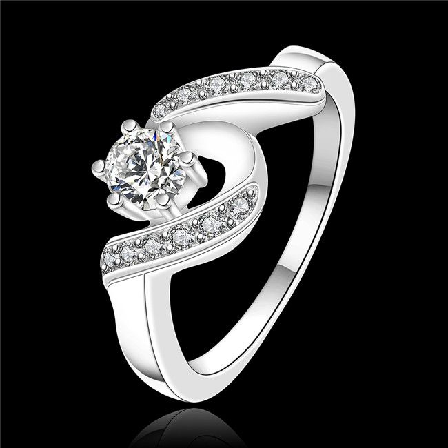 2020 High Quality 925 Sterling Silver Swiss CZ Diamond Wedding