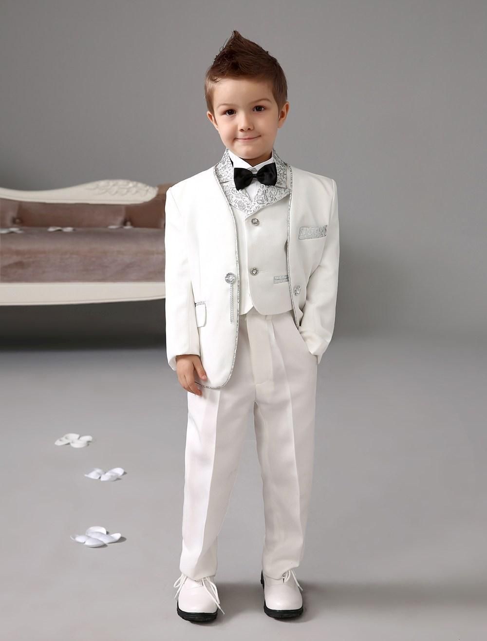 New Arrivals One Button White Boy'S Formal Wear Occasion Kids Tuxedos ...