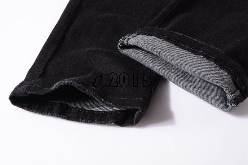 AMIRI Marca Uomo Distressed Distrutto Pantaloni Uomo Patch Ricamate A Zampa  Nera Skinny Robin Jeans Biker Pantaloni Slim Paura Di Dio 29 42 Da 52,32 €  | DHgate Italy