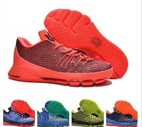 New 2015 Kevin Durant Kd 8 Basketball Shoes For Kd Kd8 V8 Bright Crimson Usa Hunts Hill Sunrise Sports Shoe Athletic Sneaker Us 7 12 Shoes Sale Sneakers ...