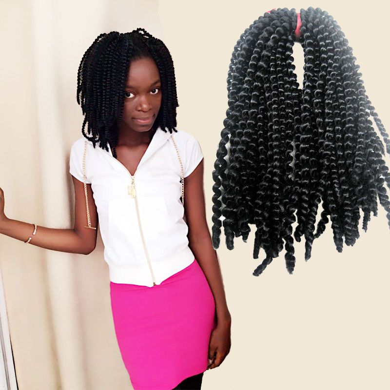 Nubian Twist Me Black Bomb Style Hair Synthetic Kinky ...