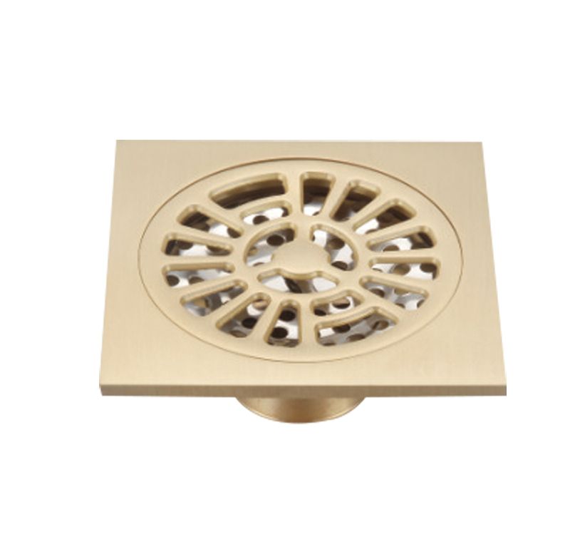 2019 Floor Drain 4 Inches Bathroom Accessory Antique Gold Brass Kitchen