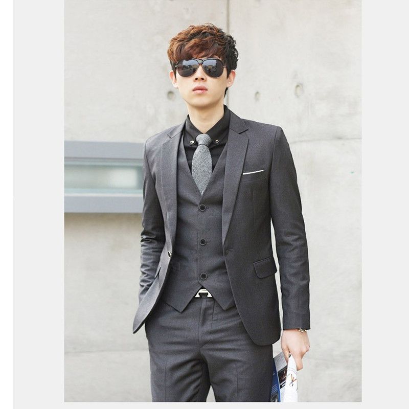 2019 Fashion Man Coat Pants Tie Luxury Wedding Suit Male
