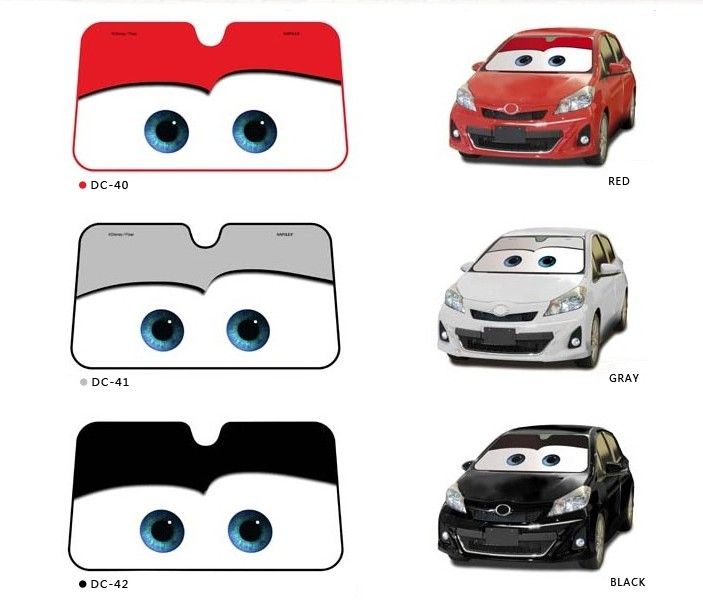 Pixar Cars Lightning McQueen Front Car Windshield Sun Shade 130x70cm