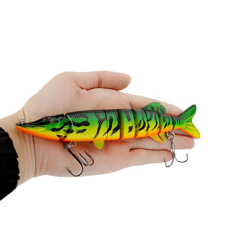 2020 20cm 66g Lifelike Pike Muskie Fishing Lure 8 Segement Swimbait