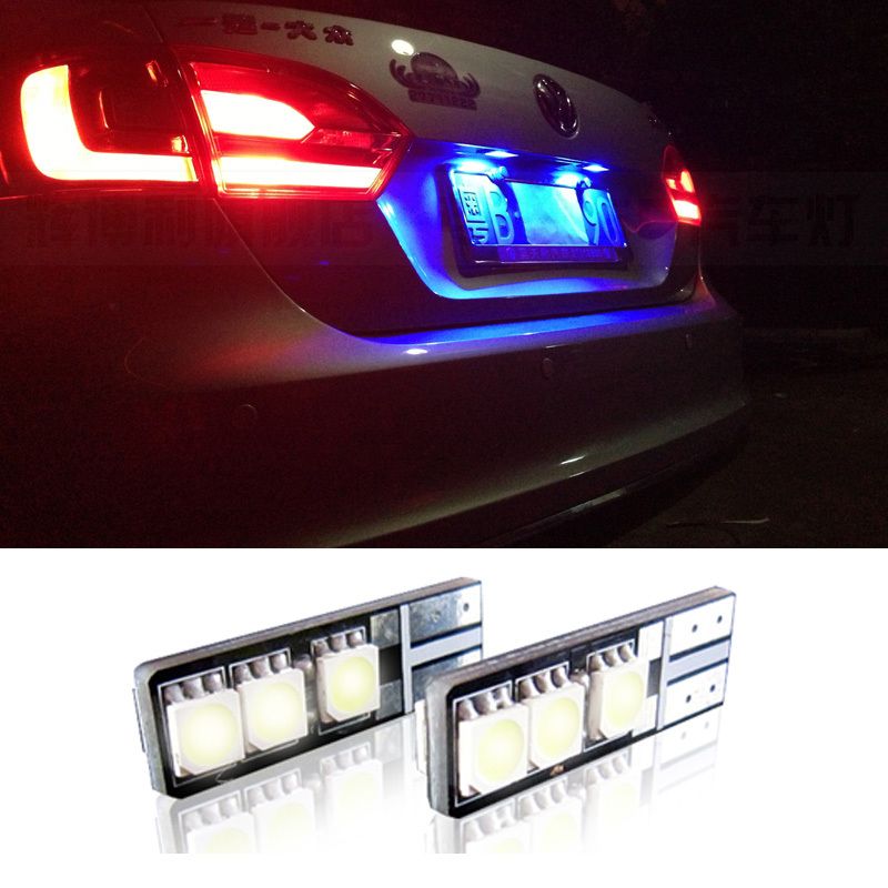 6 Smd 5050 Led T10 Canbus License Plate Lights Lamps For Volkswagen 6 Smd 5050 Led T10 Canbus License Plate Lights Lamps For Volkswagen Vw Golf 7 Passat B6 B5 Jetta Mk5 Mk6 Scirocco R36 Fog