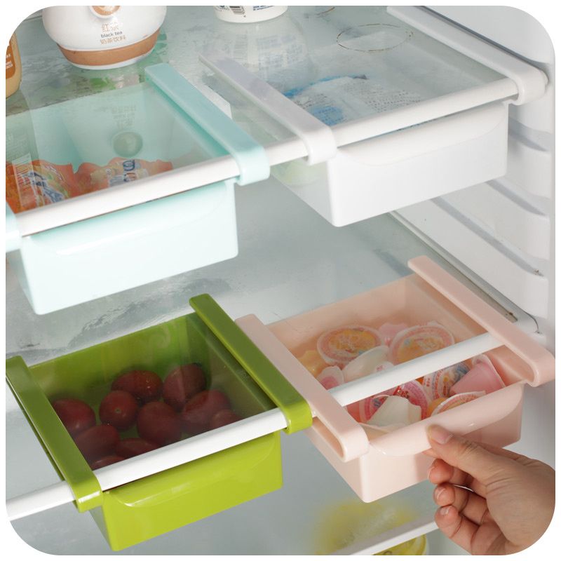 2019 New Thick Refrigerator Plastic Drawers Fridge Storage Box Tray For