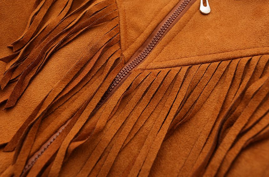 Baby Girls Cotton Tassels Jackets Kids Girl Fall Winter Zipper Cardigan 2016 Girl Fashion Top