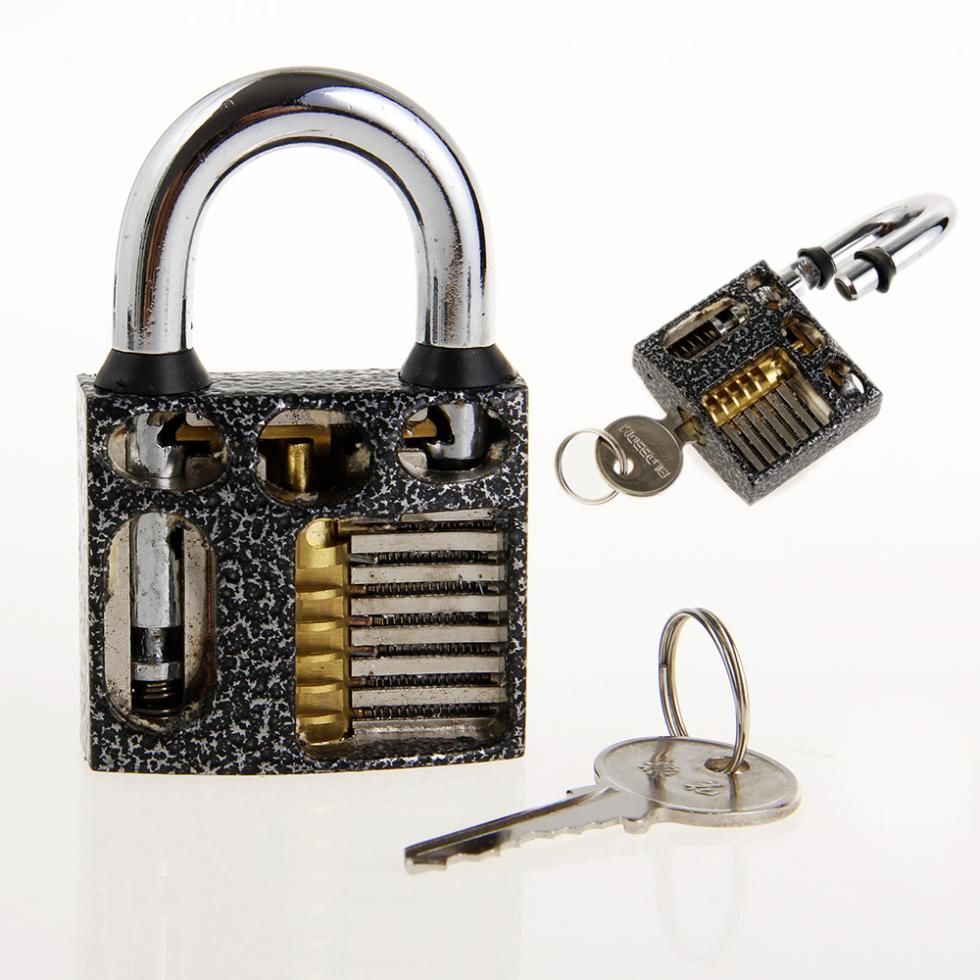 NEW Padlock Practice Lock W/ Keys Padlock With Key Padlock Shims Quick