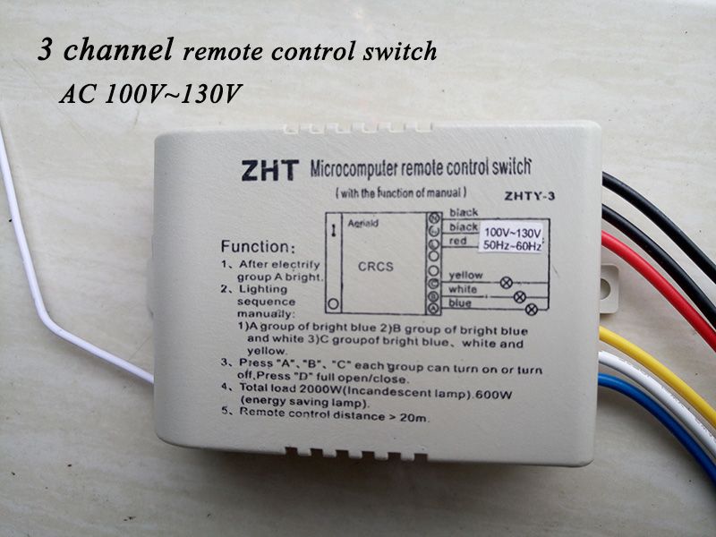 2018 High Quality 3 Channnel Wireless Remote Control Switch 2018 High Quality 3 Channnel Wireless Remote Control Switch Transmitter For Light Ac 110v Zht From Loyalqin 38 2 Dhgate Com