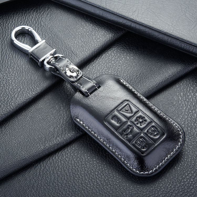 FOB Leather Key Fob Case Cover For Auto Volvo Key Case Shell Key Holders Wallet Bags Keychain ...