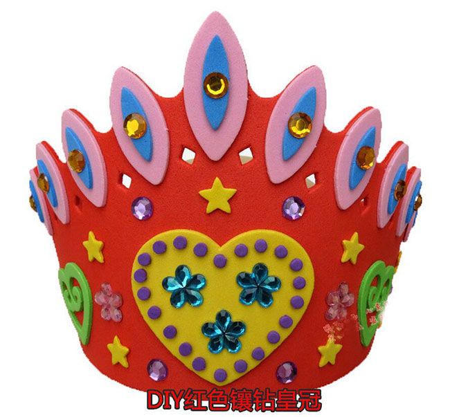 EVA Foam DIY Birthday Crown Hat Caps For Children Birthday Party Self
